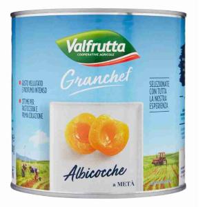 ABRICOT AU DEMI-SIROP. GRANCHEF VALFRUTTA 2.65