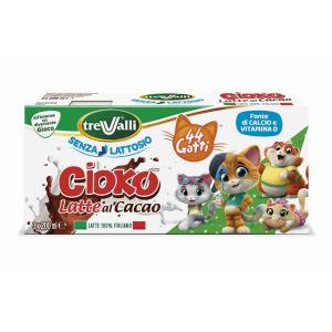 LAIT DE CACAO CIOKO TRE VALLI 200 ML x 3