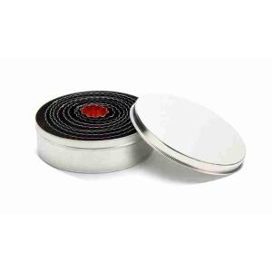 COFFRET DE 9 COUPE-PÂTISSERIE OVALE GIVRÉ