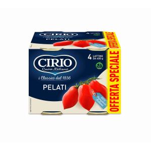 POMODORI PELATI SPECIAL PACK CIRIO 400 GR x 4