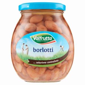 FAGIOLI BORLOTTI VASO VETRO VALFRUTTA 360 GR