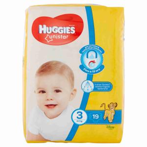 PANNOLINI UNISTAR O.S. MIDI HUGGIES x 20