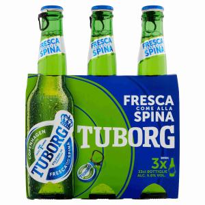 FRISCHES BIER ZUM AUSZUG TUBORG 33 CL x 3BT