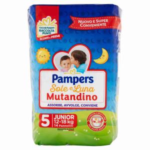 PAÑALES SOL Y LUNA PANTALONES JUNIOR X14 PAMPERS