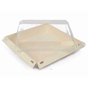 TRAY 18X18H.4 LUXIFOOD 750 WITH ANTI-SHIELD LID
