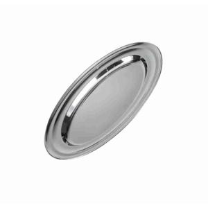 OVALES EDELSTAHL-TABLETT 40 CM