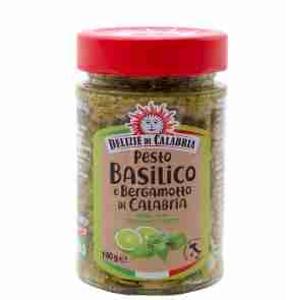 PESTO BASILICO E BERGAMOTTO D.DI CALABRIA 190 GR