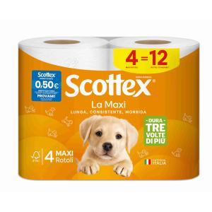 CARTA IGIENICA LA MAXI 4 RT SCOTTEX
