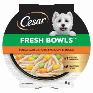 CIBO CANE FRESH BOWLS POLLO E CAROTE CESAR 85 GR