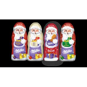 FIGURA CAVA BABBO NATALE BISCOFF MILKA 95 GR