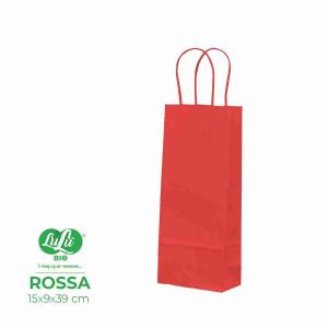 SHOPPERS CARTA ROSSO BOTTIGLIA 15X9X39 HAPPINESS