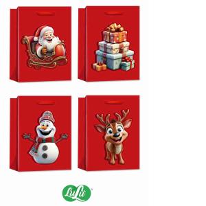 SHOPPERS CARTA NATALE GR.210 36X12X43 HAPPINESS