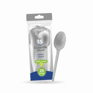 CUCCHIAIO ARGENTO HAPPINESS x 15