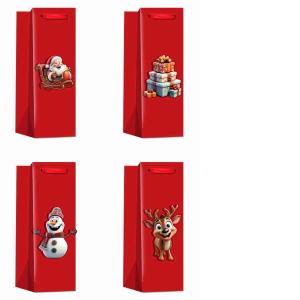 SHOPPERS CARTA NATALE BOTTIGLIA 12X8X36 HAPPINESS