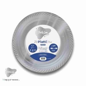 PIATTI ARGENTO 15 GR 22CM PIANI HAPPINESS 20 PZ
