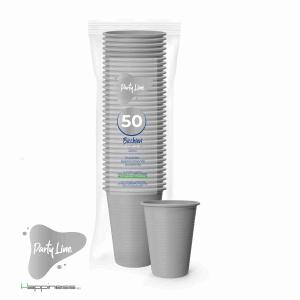 BICCHIERI ARGENTO 200CC HAPPINESS 50 PZ