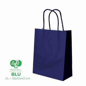 SHOPPERS CARTA BLU SCURO GR110 36X12X43 HAPPINESS