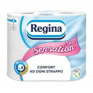 CARTA IGIENICA SENSATION 4 VELI EXTRA 4 ROT REGINA