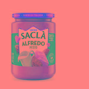 PESTO ALFREDO CON BASILICO SACLA 410 GR