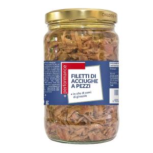 Sardellenfilets in Stücken + Leistung 720 GR
