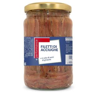 ANCHOVY FILLETS +PERFORMANCE 720 GR