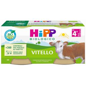 OMO CARNE BIO VITELLO HIPP 80 GR x 2