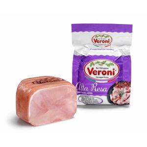 PROSCIUTTO COTTO ALTA RESA A META' VERONI (al kg)