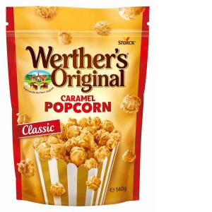 WERTHER'S POPCORN CLASSIC CARAMEL STORCK 140 GR