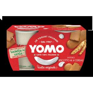 YOGURT 100% NATURALE BISC.4 CER. YOM0 125 GR x 2