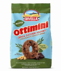 BISCOTTI OTTIMINI S/Z CIOCCOLATO AVENA DIVELLA 350
