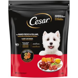 CROCCANTINO CANE MANZO POLLAME VERD. CESAR 800 GR