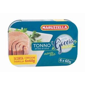 TONNO GOCCIA D'OLIO OLIVA MARUZZELLA 60 GR x 6