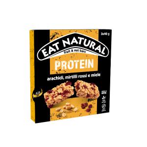 PROTEIN BAR ARACH/MIRT EAT NATURAL 52 GR x 3