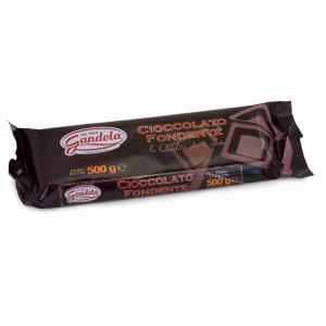 BLOCCO CIOCCOLATO FONDENTE 45% GANDOLA 500 GR